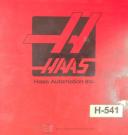 Haas-Haas VF Series, Vertical Milling Center, Operation & Programming Manual 1998-06